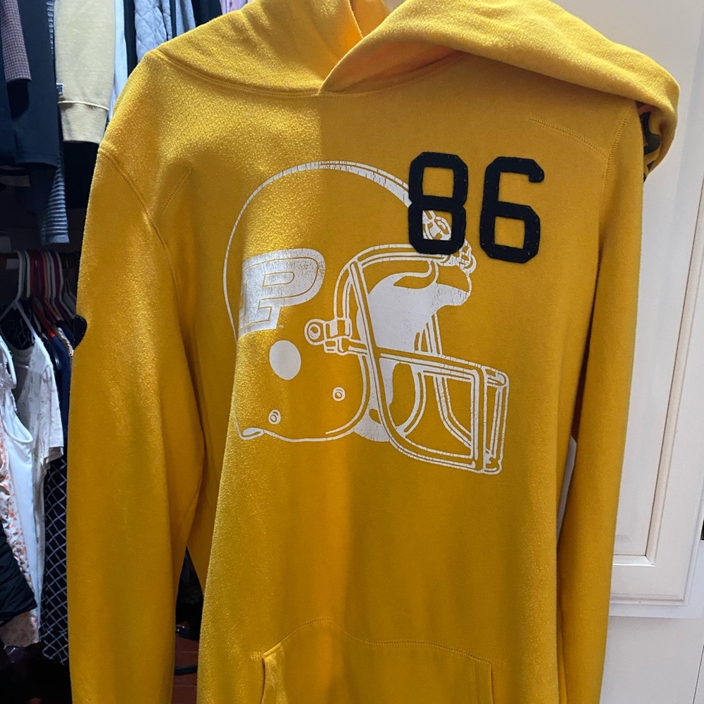 Purdue long retro PINK sweatshirt size large